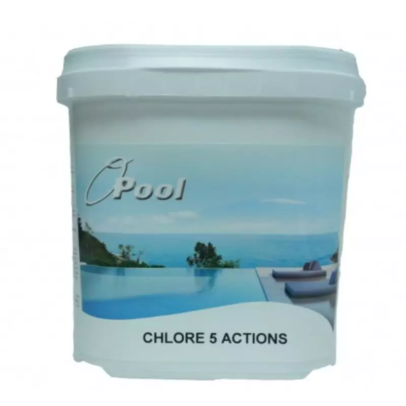 Chlore Multi Actions 5 Kg - Azur Clean Piscine
