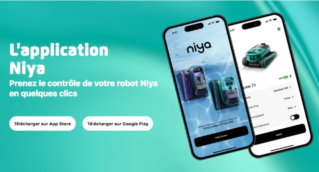 Image montrant l'application mobile pour le robot